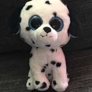 Plush Dalmatian Dog Toy - Black and White